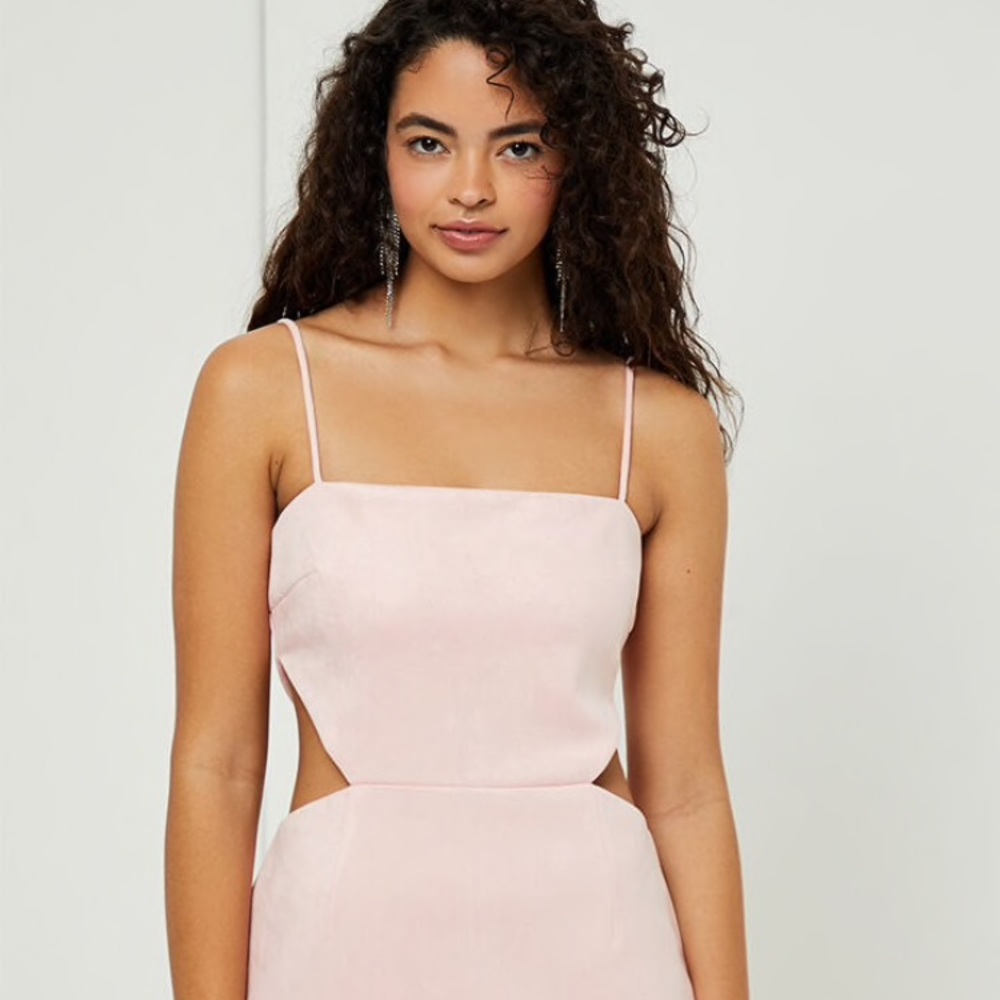 Blush Cutout Mini Dress